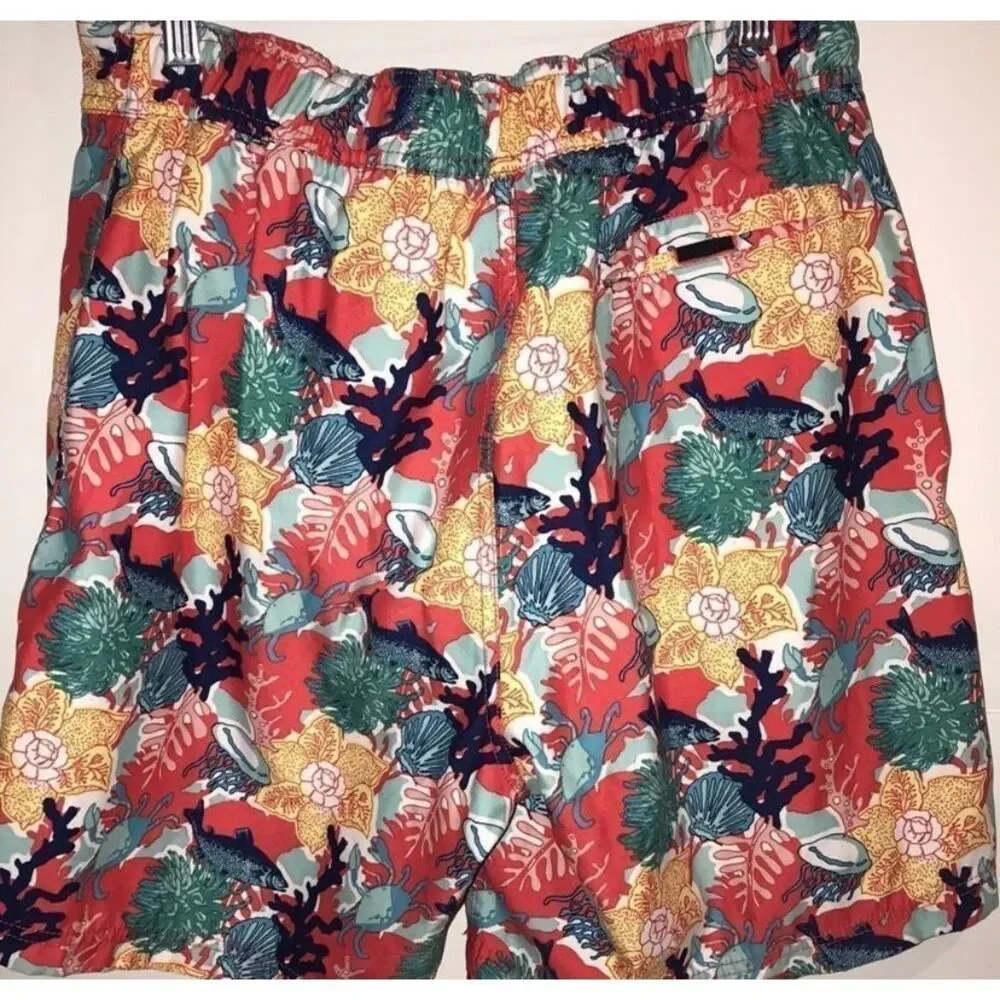Nautica Men's Coral Floral‎ Boardshort In Multicolor Size M